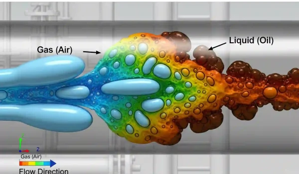 تحلیل CFD پاشش آب روی یک سطح با مدل VOF.